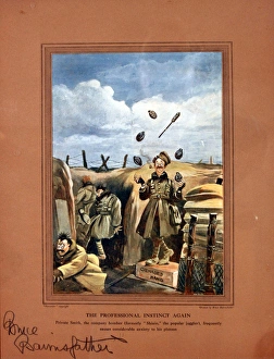 Images Dated 10th February 2014: Bruce Bairnsfather, The Professional Instinct Again