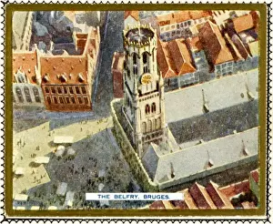 Belfry Prints: Bruges from the Air