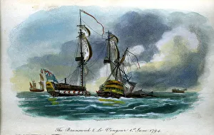 Brunswick Prints: The Brunswick and Le Vengeur 1794