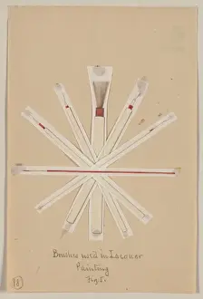 Brushes used in lacquer painting, fig. 5