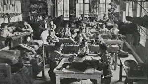 Facilities Prints: Brushmakers Shop at Barnardos Home, Stepney Causeway
