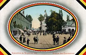 Brussels Exhibition of 1910 - Avenue des Concessions Date: 1910