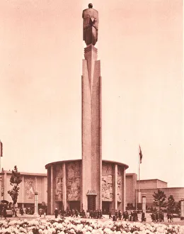 Unattributed Prints: Brussels Expo 1935, Paris Pavilion