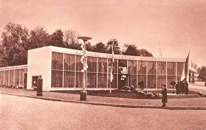 Unattributed Prints: Brussels Expo 1935, Pavilion Of Austria