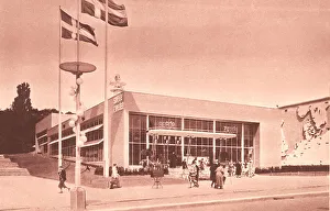 Unattributed Prints: Brussels Expo 1935, Pavilion Of Sweden