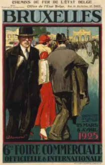 Brussels trade fair advertising poster