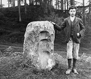 Bucking Prints: Bucking stone near Dolaucothi Gold Mine near Pumsaint, Wales