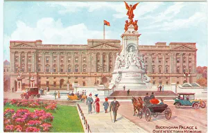 Reproduced Prints: Buckingham Palace and Queen Victoria Memorial