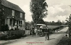 Bucks Green, West Sussex - The Post Office and local Postie