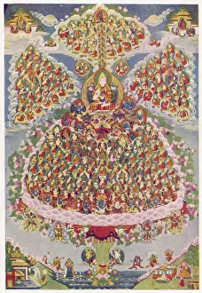 Gautama Prints: Buddha Preaches