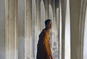 Buddha Prints: Buddhist monk - Temple of the Emerald Buddha
