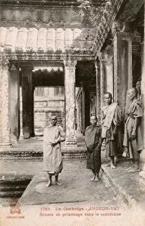 Angkor Gallery: Buddhist Monks on Pilgrimage - Angkor Wat, Cambodia