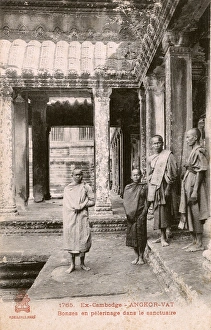Angkor Gallery: Buddhist Monks on Pilgrimage - Angkor Wat, Cambodia