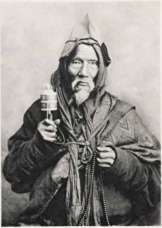 Prayer Wheels in Use