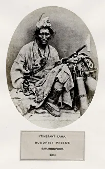 Buddhist priest, Saharunpoor, India