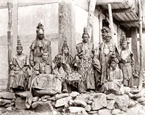 Buddhist priests, northern India, c. 1880 s