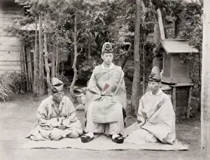 Buddhist priests in the robes, Japan