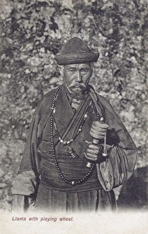 Prayer Wheels in Use