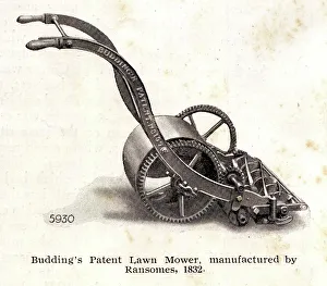 Budding's patent lawn mower made by Ransomes of Ipswich