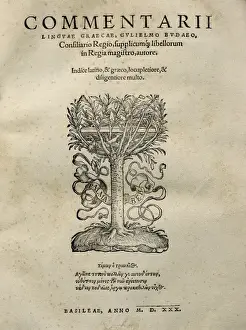 Writter Prints: BUDE, Guillaume (1467-1540). French humanist