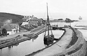 Canals Collection: Bude Haven and the Canal Victorian period