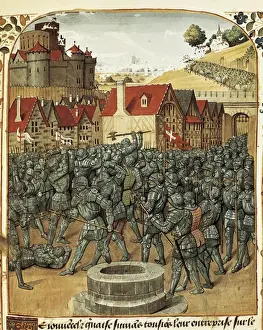 Siege Prints: BUEIL, John V of (1406-1477). Noble French, companion