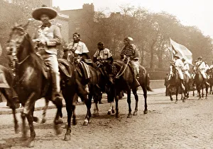 Part of Buffalo Bill's parade, probably Liverpool in 1903