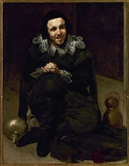 Silva Gallery: The Buffoon Calabacillas, 1635-1639, by Diego Velazquez