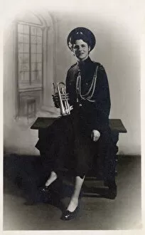 Teenage Collection: Bugler in the Ruston & Hornsby band, Grantham