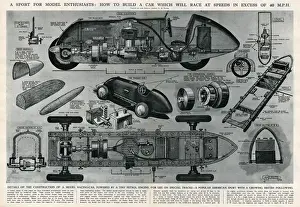 Enthusiasts Prints: How to build a racing car by G. H. Davis