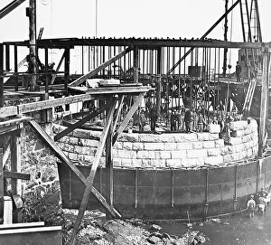 Forth Prints: Building the Forth Railway Bridge - main pier