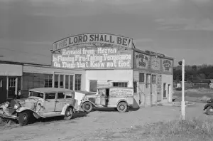 High Way Prints: Building on a main highway in Tehama County, California