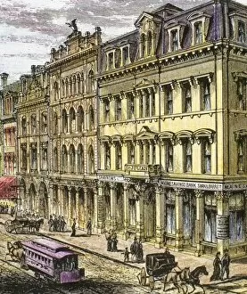 Hansom Gallery: Building Maine Savings Bank. Portland. 1876