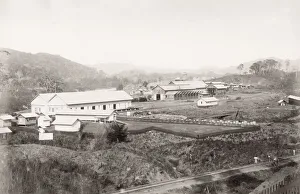 Lesseps Prints: Building Panama canal, Camp buildings