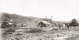 Lesseps Prints: Building Panama canal, Canal workings
