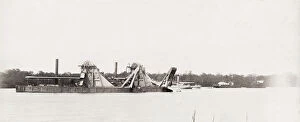 Attempt Collection: Building Panama canal, Dredger on Fox River