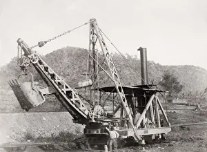 Attempt Prints: Building Panama canal, Excavator