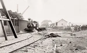 Attempt Prints: Building Panama canal, Railway