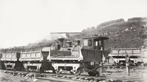 Building Panama canal, Works train