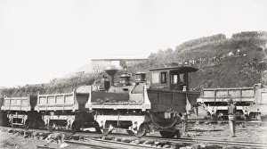 Attempt Prints: Building Panama canal, Works train