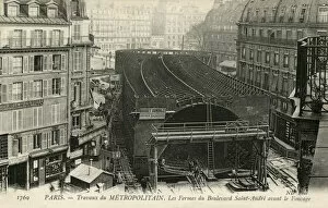 Images Dated 5th April 2019: Building the Paris Metro, France