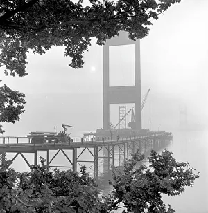 Severn Prints: Building the Severn Bridge