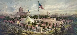 Sanitary Prints: Buildings of the Great Central Fair, in aid of the U. S. Sani