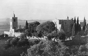 Orthodox Prints: Buildings on Mount Tabor, Lower Galilee, Israel