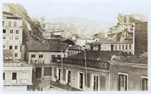 Billiard Collection: Buildings in Valparaiso, Chile, South America
