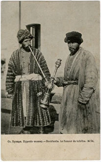 Smokes Collection: Bukhara, Uzbekistan - Smoking a chillim pipe