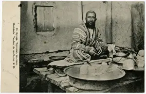 Platter Prints: Bukhara, Uzbekistan - Streetside Confectionary Salesman