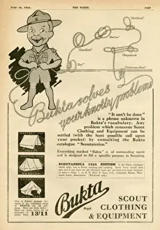 Knot Prints: Bukta scout clothing and equipment advert