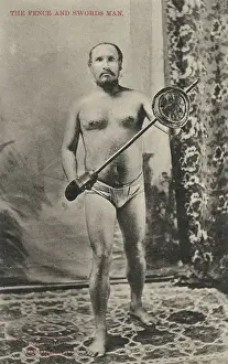 Fencing Prints: Buland Khan of Dagshai - Indian Fencer