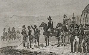 Masson Prints: Bulgaria. Russian troops on the field at Schoumla (Schumla)